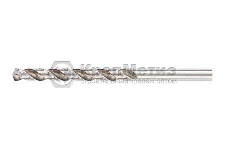 Сверло спиральное по металлу, HSS, 338 W, цилиндрический хвостовик, 2 шт Gross, 2,5х57 мм - Фото 1