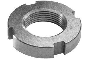 Гайка DIN 1804 А2 круглая шлицевая нержавеющая