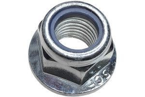 Гайка DIN 6926 А2 шестигранная со стопорным нейлоновым кольцом и фланцем нержавеющая