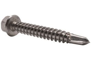 Саморез DIN 7504K A4 без шайбы с шестигранной головкой и стандартным сверлом нержавеющий 3.5x13