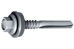 Саморез JT3-12-5 E16 сверлоконечный Ejot Saphir с шайбой EPDM (до 12 мм) нержавеющий