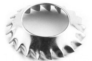 Шайба DIN 6798 V А2 стопорная вогнутая с упругими внешними зубцами нержавеющая