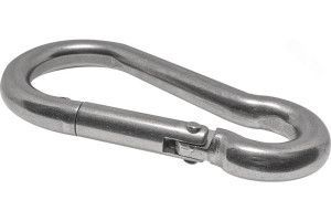 Карабин пожарный DIN 5299C A4 без фиксатора нержавеющий