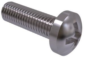 Винт DIN 7985 Z A4 с полуцилиндрической головкой шлиц Pozidriv нержавеющий