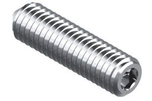 Винт DIN 914 А2 установочный с острым концом шлиц внутренний шестигранник нержавеющий