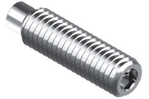 Винт DIN 915 А2 установочный с цилиндрическим концом (цапфой) шлиц внутренний шестигранник нержавеющий M3x4