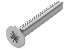 Винт DIN 965 Z A4 с потайной головкой шлиц Pozidriv нержавеющий