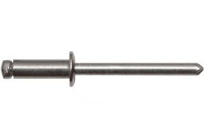 Заклепка SB А4/А4 вытяжная BRALO со стандартным бортиком нержавеющая