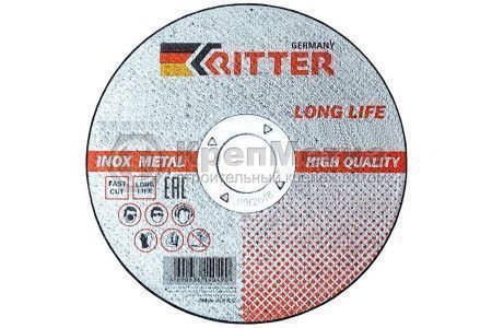 Круг отрезной Ritter LongLife HQ (металл + нерж.), 125х1,0х22,2 мм - Фото 1