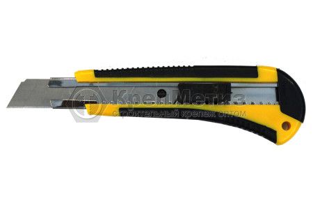Нож Bohrer с выдвижными лезвиями усиленный, с автостопом, двухкомпонентная обрезиненная ручка (сталь SK4) - Фото 1