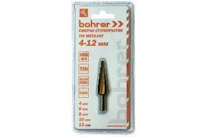 Сверло Bohrer ступенчатое по металлу(4/6/8/10/12)