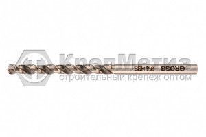 Сверло спиральное по металлу, HSS, 338 W, цилиндрический хвостовик Gross