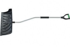 Лопата - движок для уборки снега пластиковая со стальным черенком, Palisad