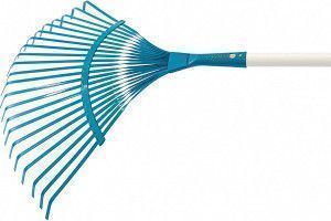 Грабли веерные стальные, 22 плоских зуба, лакированный черенок, Luxe, Palisad