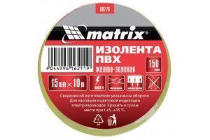 Изолента ПВХ 150 мкм Matrix (желто-зеленая)