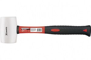 Киянка резиновая, белая резина, фибергласовая рукоятка Matrix