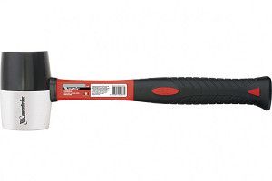 Киянка резиновая, черно-белая резина, фибергласовая рукоятка Matrix