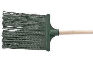 Метла полипропиленовая, плоская, деревянный черенок, Сибртех