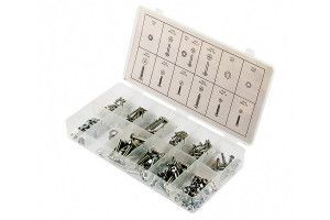 Набор саморезов, винтов, гаек, шайб, 347 предметов, Сибртех