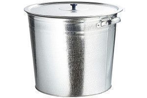 Бак для воды оцинкованный с крышкой (крышка с ручкой) без крана