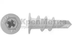Дюбель для гипсокартона пластиковый со сверлом (DRIVA)