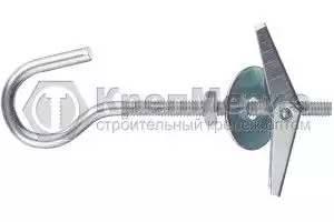 Дюбель пружинный складной с крючком