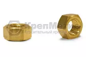 Гайка с мелким шагом латунная DIN 934