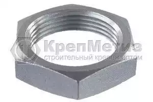 Гайка DIN 431 А2 форма B низкая с дюймовой резьбой и односторонней фаской нержавеющая