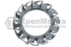 Шайба DIN 6798 A А2 с насечками нержавеющая