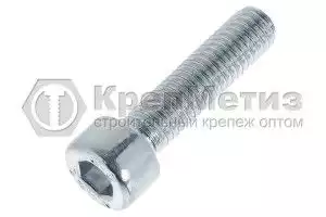 Винт DIN 912 A2 с полной резьбой и цилиндрической головкой под шестигранник нержавеющий