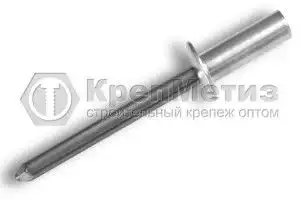 Заклепка ZSB А2/А2 закрытая вытяжная BRALO со стандартным бортиком нержавеющая