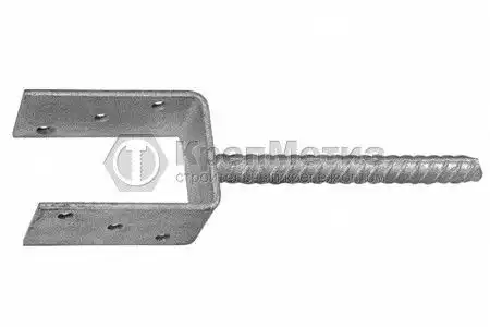 Закладная опора ZO-150, 20х150х320, 1 шт. - Фото 1