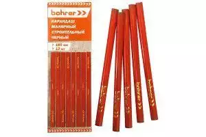 Карандаш строительный Bohrer 1 черный