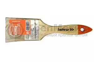 Кисть плоская Bohrer Стандарт(натур. щетина) деревянная рукоятка
