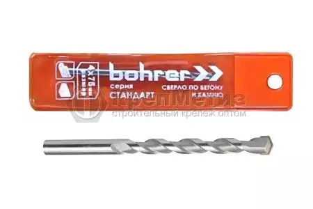 Сверло Bohrer Стандарт по бетону и камню, 8х120 мм - Фото 1