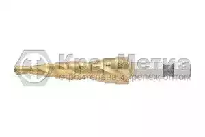 Сверло ступенчатое HSS, спиральный профиль, шестигранный хвостовик, нитридтитановое покрытие, Matrix