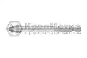 Сверло по керамической плитке, крестовая пластинка, шестигранный хвостовик Барс