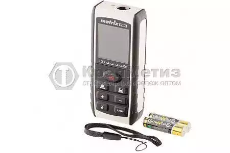 Лазерный дальномер LD-40, 40 м, с электронным угломером Matrix - Фото 1