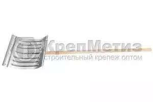 Лопата для уборки снега алюминиевая с деревянным черенком, Сибртех