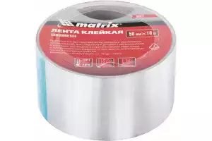 Лента клейкая алюминиевая Matrix, 50 мм х 10 м