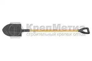 Лопата штыковая, деревянный лакированный черенок, Сибртех