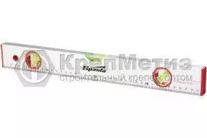 Уровень алюминиевый, 3 глазка, линейка Sparta