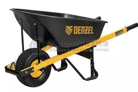 Тачка строительная, усиленная, объем 140 л, колесо 15х6.00-6 Denzel - Фото 1
