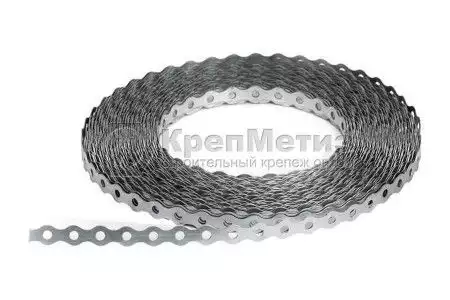 Перфорированная монтажная лента PVAM 12x1,00/10m FVZ weiß - Фото 1