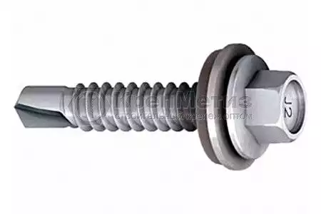 Шурупы для крепления профлистов к металлическим конструкциям EJOT® SAPHIR, сталь SAE 1022, толщина сверления до 7мм М8 6,3x32 - Фото 1