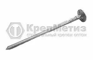 Гвозди с большой плоской головой кровельные оцинкованные