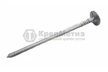 Гвозди с большой плоской головой кровельные оцинкованные - Фото 1